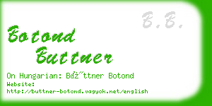 botond buttner business card